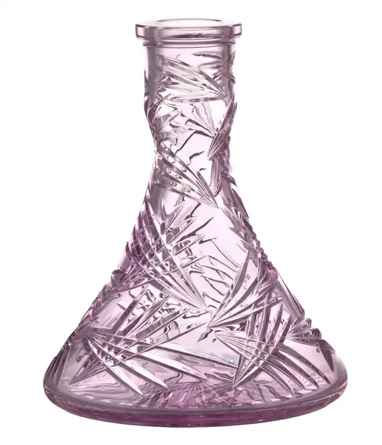 Bol César en Cristal – Cône – Ailes – Rose
