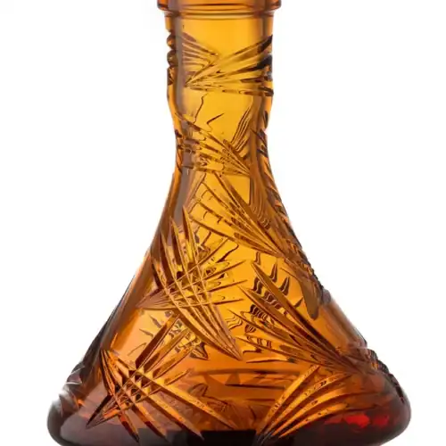 Bol César en Cristal – Cône – Ailes – Orange