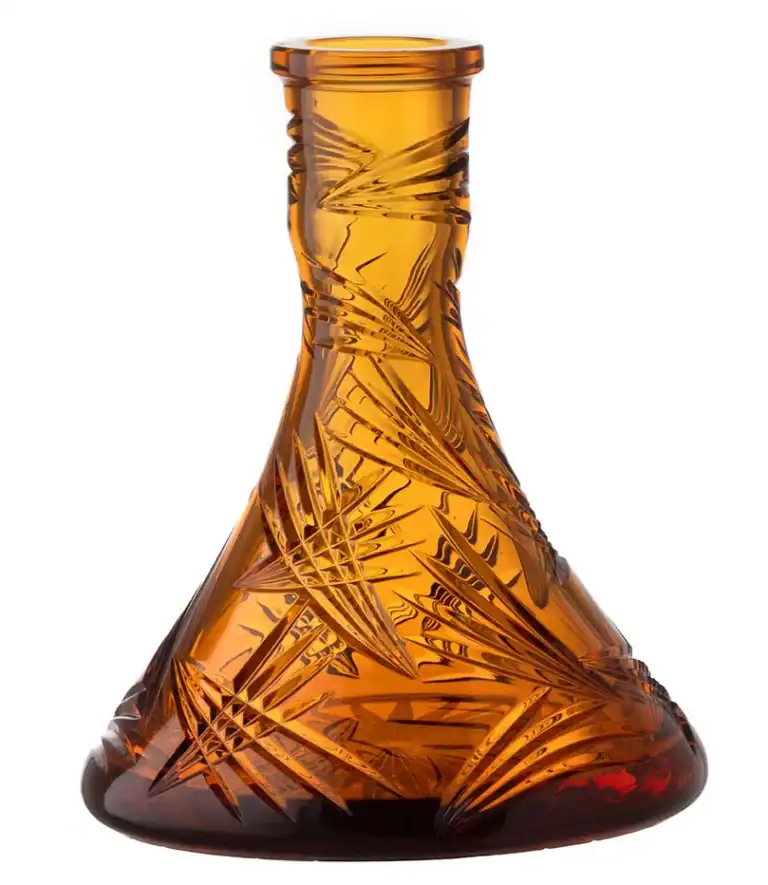 Bol César en Cristal – Cône – Ailes – Orange