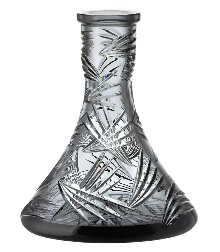 Caesar Crystal Bowl – Cone – Wings – Gray