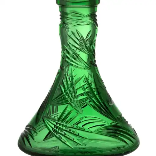 Caesar Crystal Bowl – Cone – Wings – Green