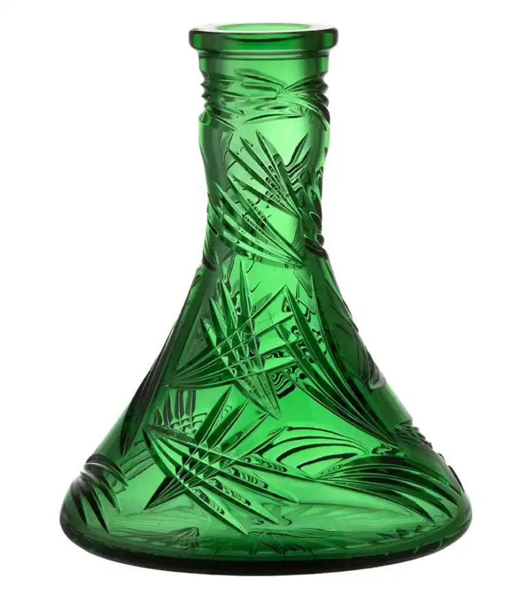Bol César en Cristal – Cône – Ailes – Vert