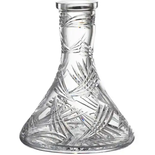 Caesar Crystal Bowl – Cone – Wings – Clear