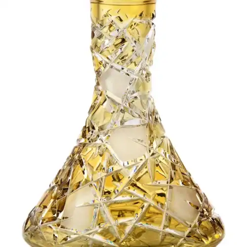 Caesar Crystal Bowl – Cone – Mars – Amber