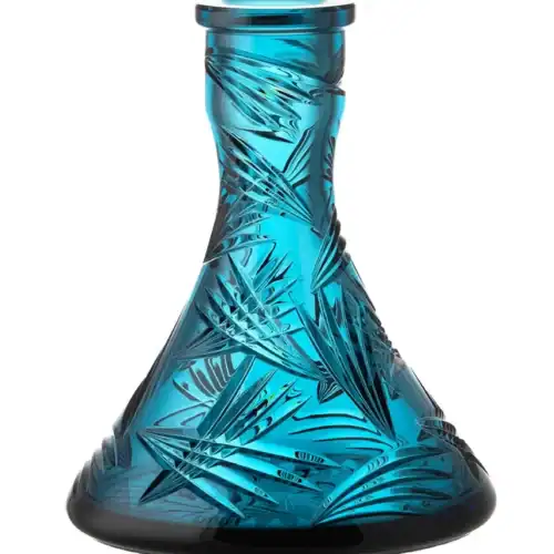 Caesar Crystal Bowl – Cone – Wings – Azure