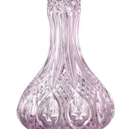 Caesar Crystal Bowl – Drop – Violet – Pink