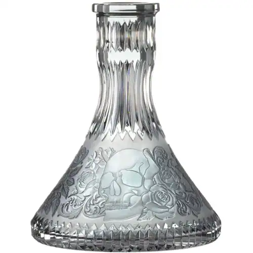 Cuenco de Cristal Caesar – Cono – Calavera – Gris