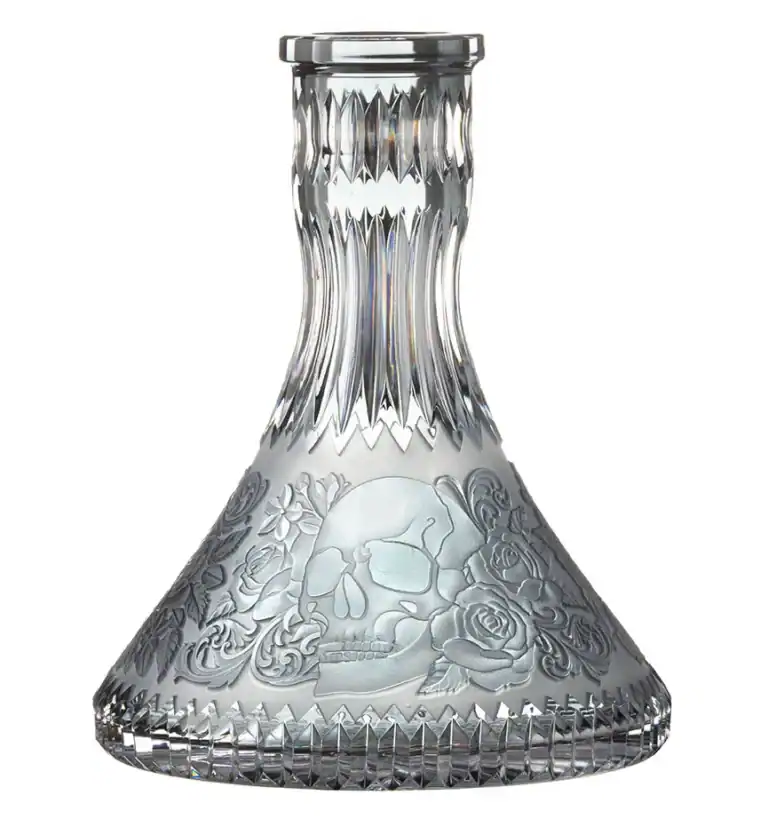 Cuenco de Cristal Caesar – Cono – Calavera – Gris