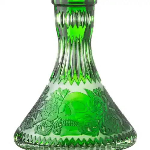 Bol en Cristal César – Cône – Crâne – Vert