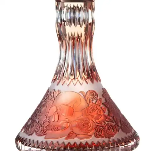 Bol César en Cristal – Cône – Crâne – Rouge