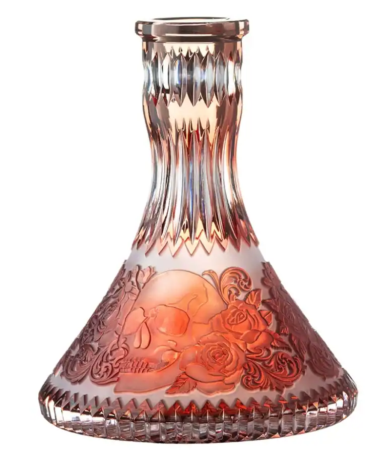 Cuenco de Cristal César – Cono – Calavera – Rojo