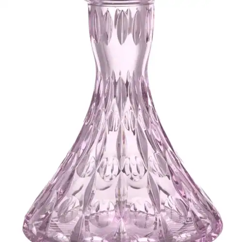 Caesar Crystal Bowl – Cone – Pearls – Pink