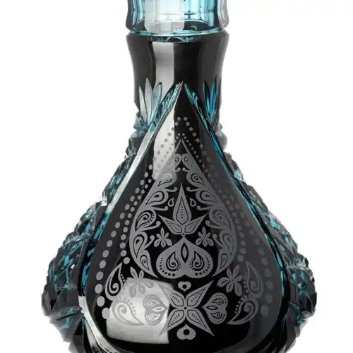 Bol Cristal César – Goutte – Cachemire – Azur Noir