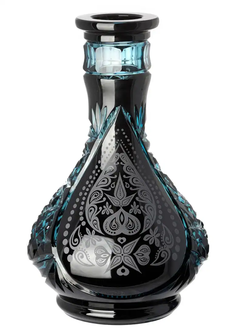 Caesar Crystal Bowl – Gota – Cachemira – Azur negro