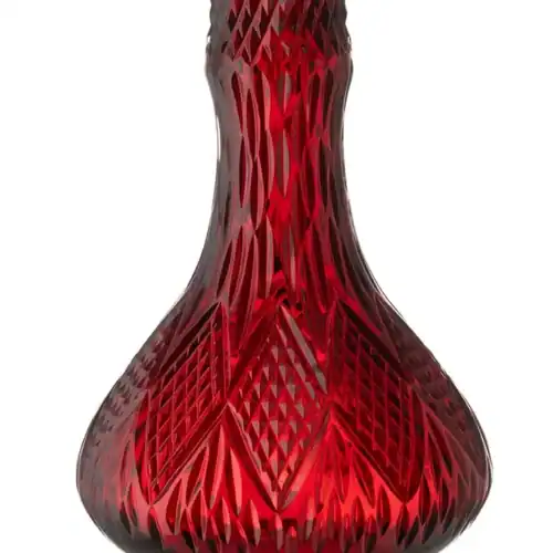 Bol en cristal César – Goutte – Feu de joie – Rouge