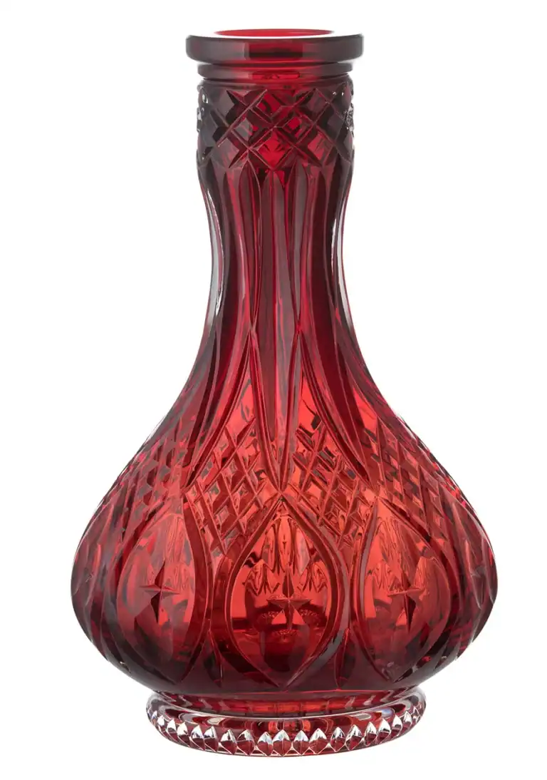Caesar Crystal Bowl – Drop – Violet – Red