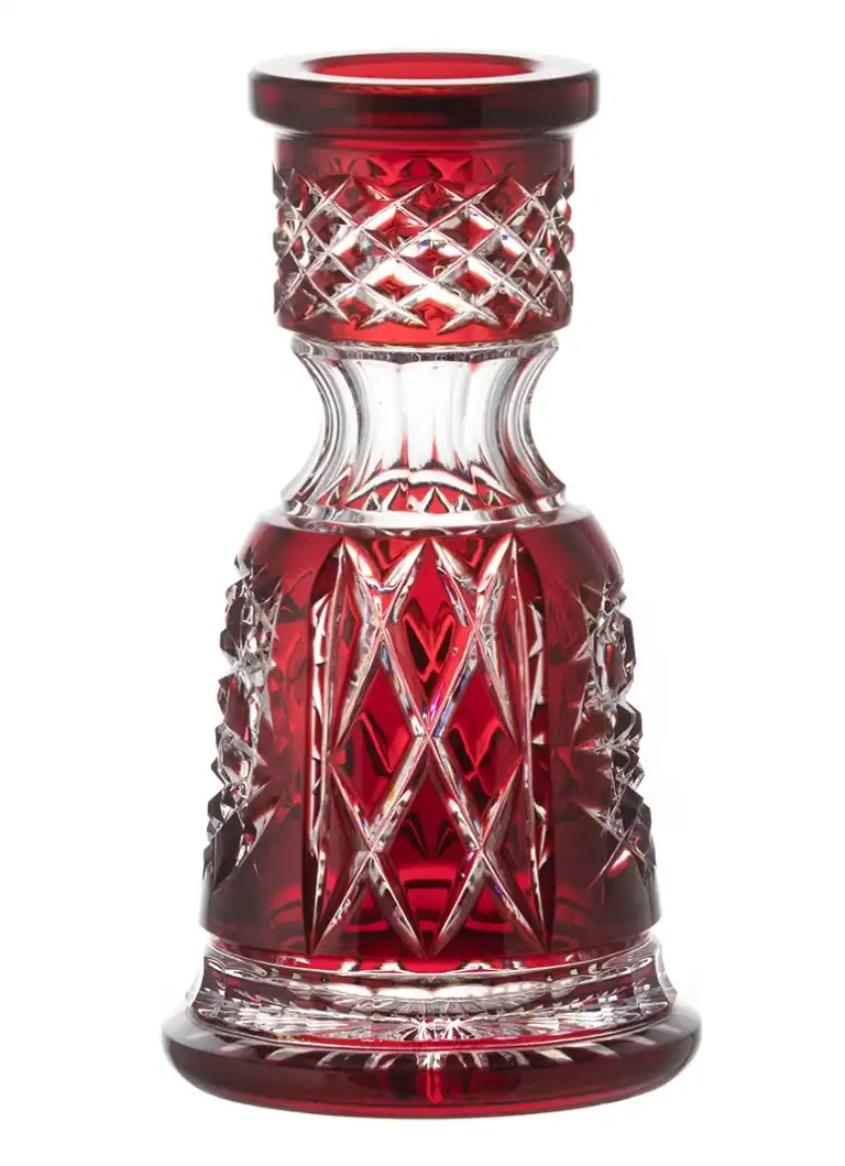 Tazón de Cristal César PEQUEÑO – Corte Tradi – Medusa – Rojo