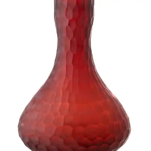 Bol César en Cristal – Goutte – Marbre – Rouge