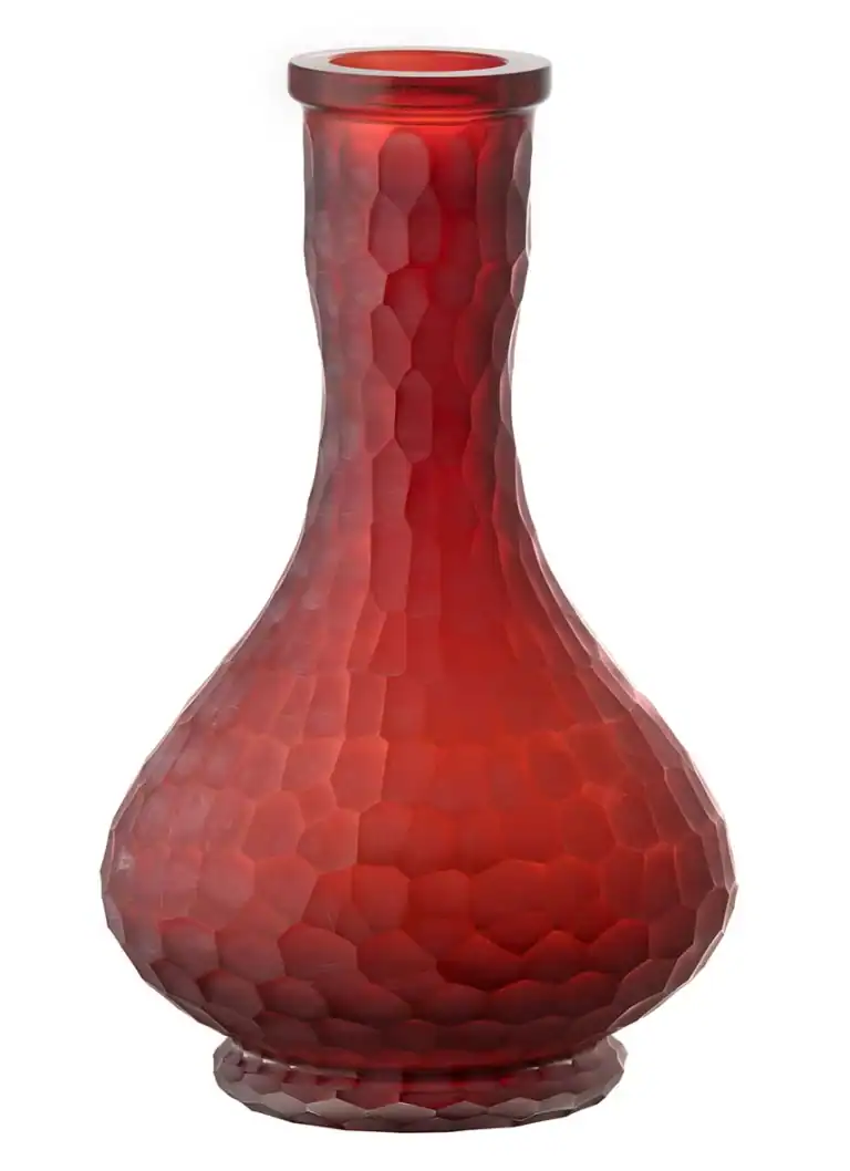 Cuenco de cristal César – Gota – Mármol – Rojo
