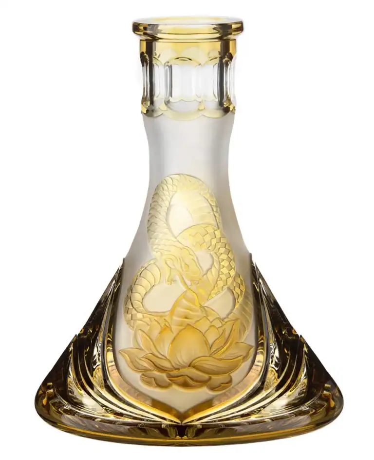 Cuenco de cristal César – Cono – Serpiente – Ámbar