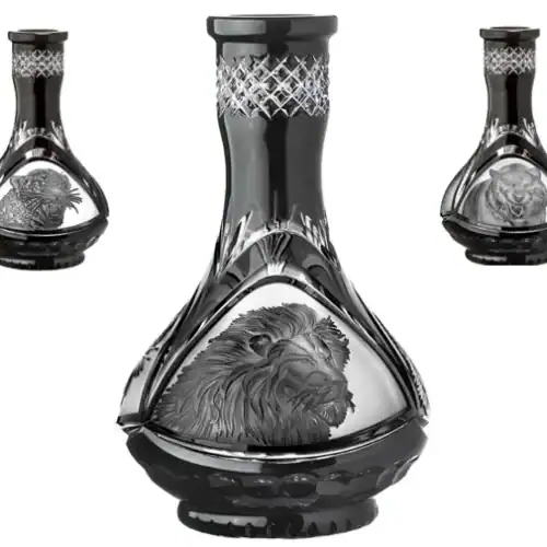 Bol en cristal César – Drop – Bêtes – Noir