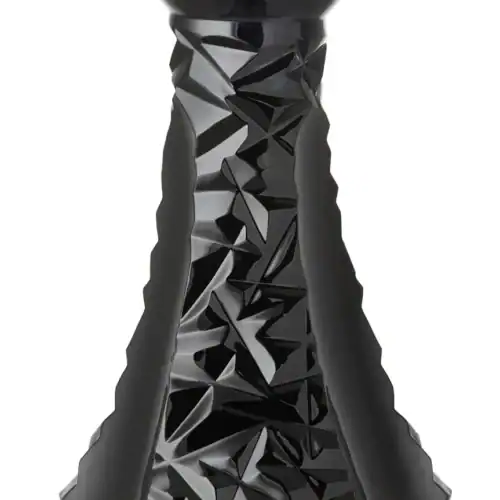 Bol César en Cristal PETIT – Cloche – Rocher – Noir