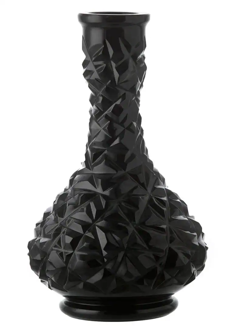 Tazón de cristal César – Gota – Roca – Negro