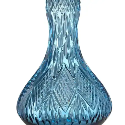 Bol en cristal César – Goutte – Feu de joie – Azur