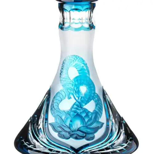 Coupe César en Cristal – Cône – Serpent – ​​Azur