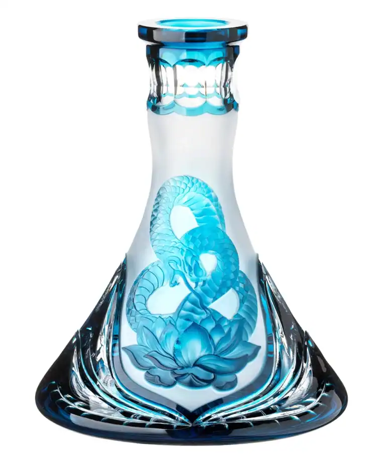 Cuenco de cristal César – Cono – Serpiente – Azur