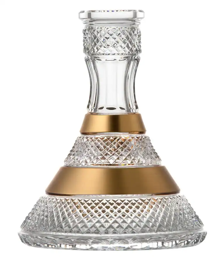 Bol en cristal César – Cône – Spictajn – Or clair