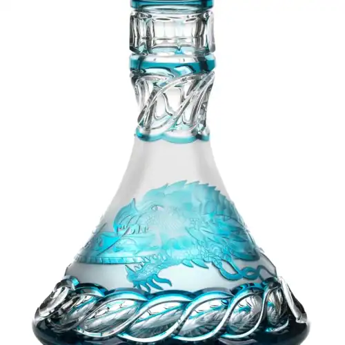 Cuenco de cristal César – Cono – Ouroboros – Azul