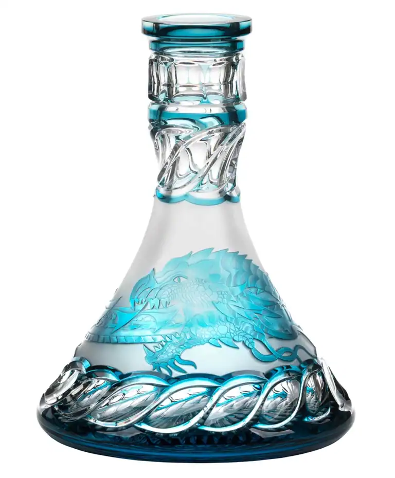 Cuenco de cristal César – Cono – Ouroboros – Azul