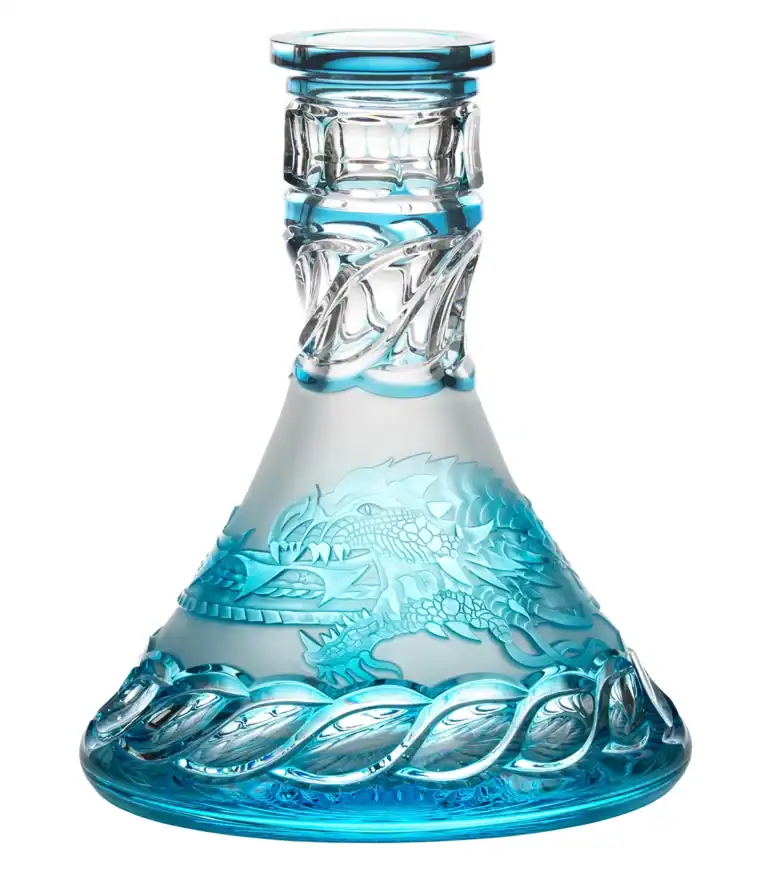 Cuenco de cristal César – Cono – Ouroboros – Turquesa