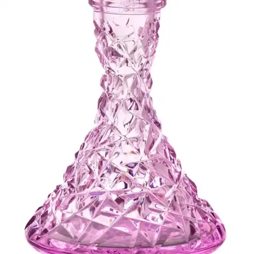 Caesar Crystal Bowl – Cone – Rock – Pink