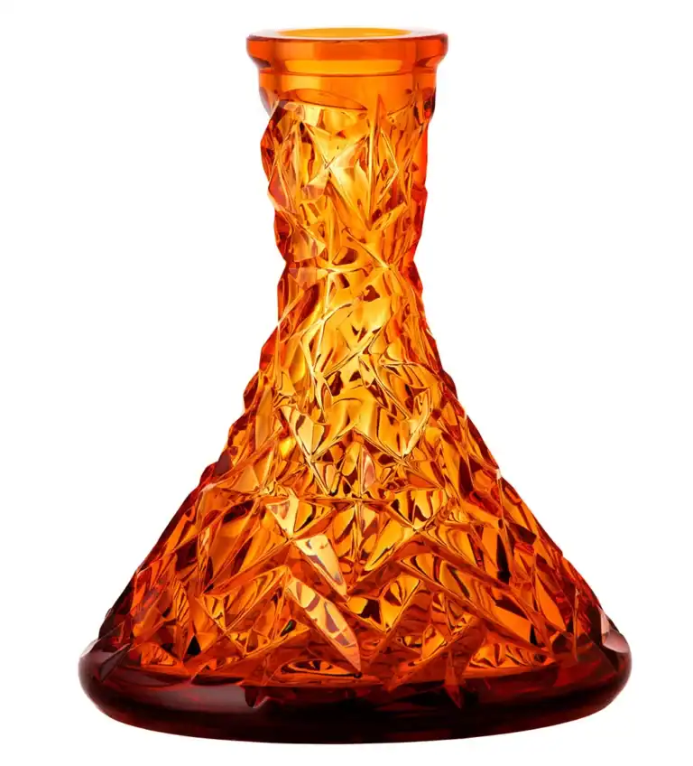 Caesar Crystal Bowl – Cone – Rock – Orange