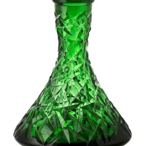 Caesar Crystal Bowl – Cone – Rock – Green