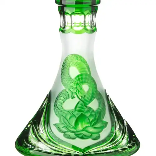 Caesar Crystal Bowl – Cone – Snake – Green