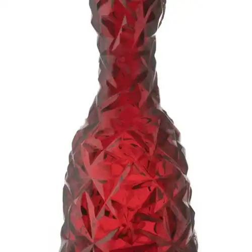 Caesar Crystal Bowl – Tradi Cut – Rock – Red