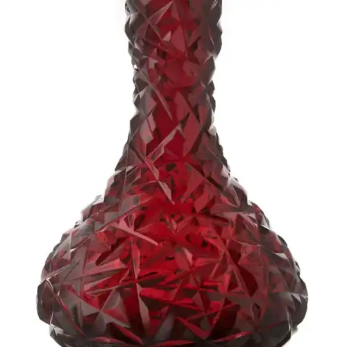 Tazón de cristal César – Gota – Roca – Rojo