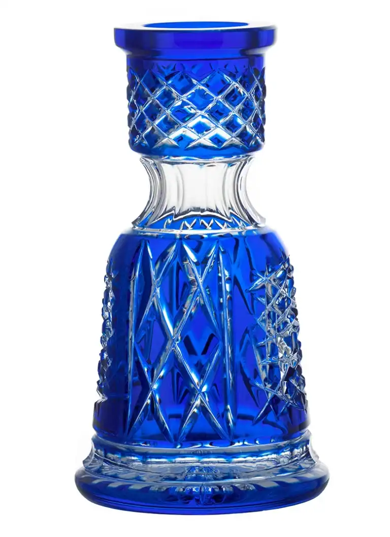 Tazón de Cristal César PEQUEÑO – Corte Tradi – Medusa – Azul