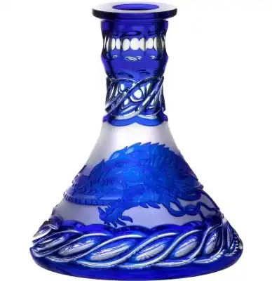 Caesar Crystal Bowl – Cone – Ouroboros – Blue
