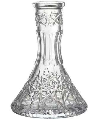 Caesar Crystal Bowl – Cone – Deep Cut – Clear