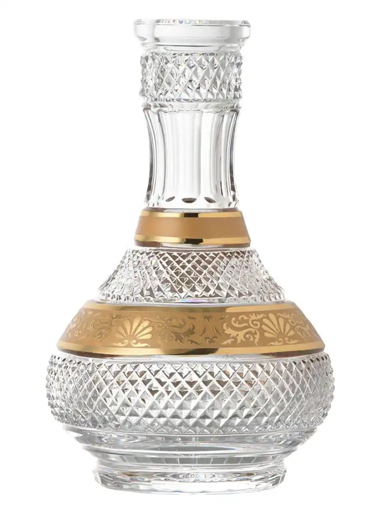 Cuenco de cristal César – Gota – Fuente – Oro transparente