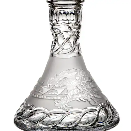Caesar Crystal Bowl – Cone – Ouroboros – Clear