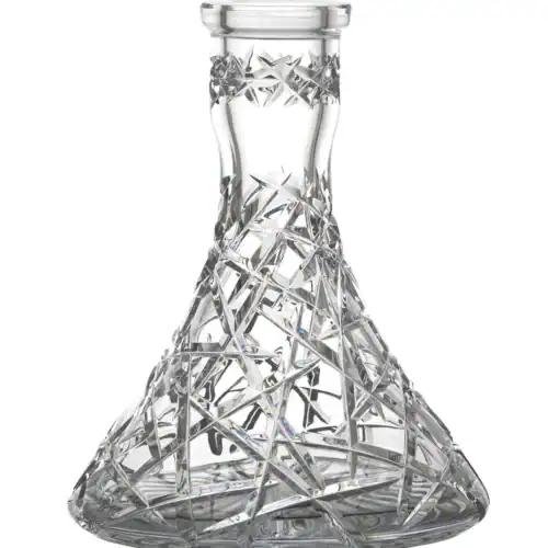 Caesar Crystal Bowl – Cone – Taiga – Clear