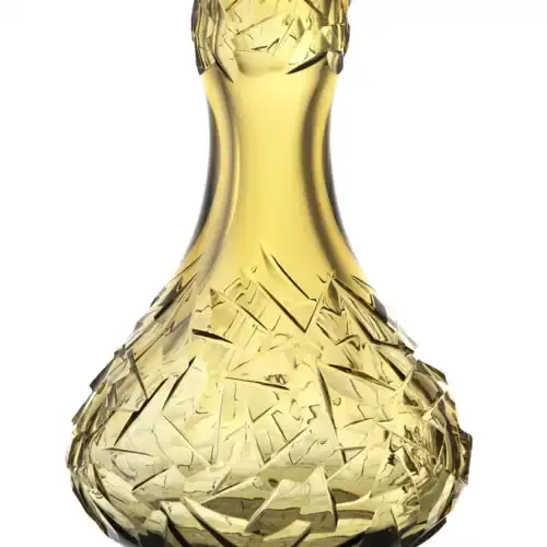 Caesar Crystal Bowl – Drop – Floe – Amber