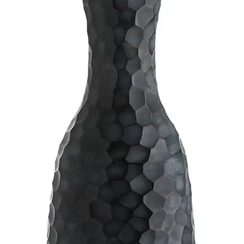 Bol César en Cristal – Taille Tradi – Marbre – Noir