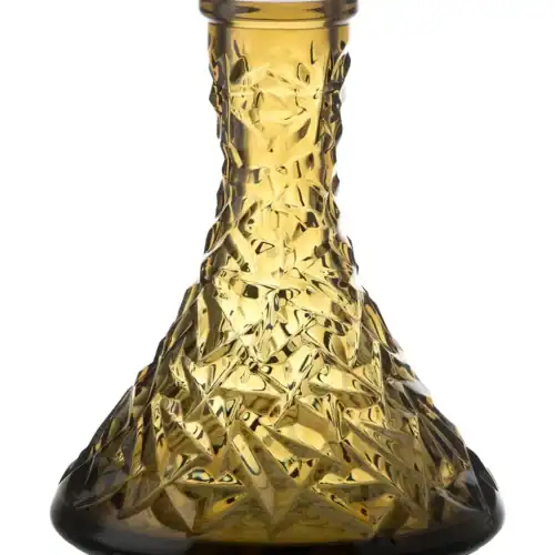 Bol en Cristal César – Cône – Roche – Ambre Clair