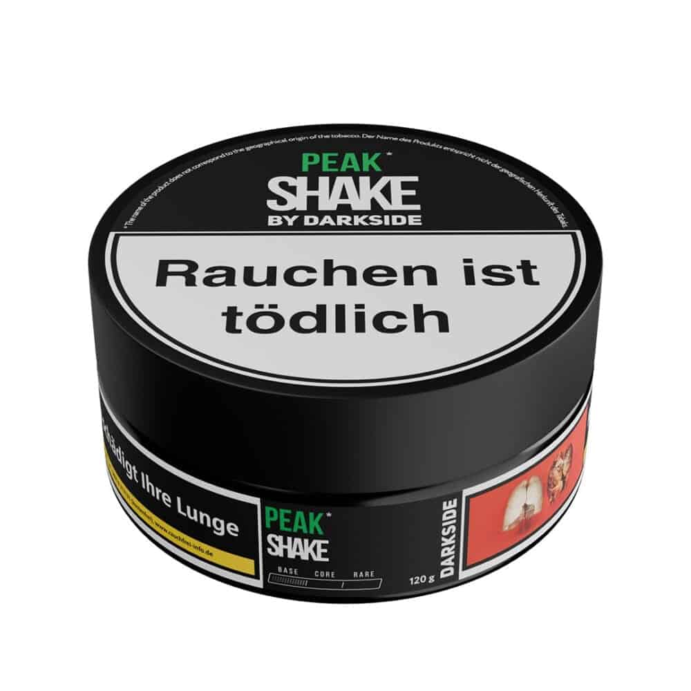 Hochwertiger Darkside Peak Shake Tabak für Shisha, 120g Dose.